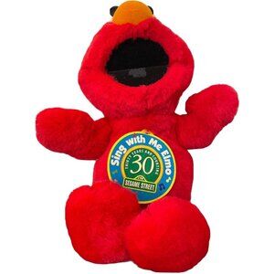 Sesame Street 30th Anniversary Sing With Me Elmo Plush Toy 1997 Tested Works